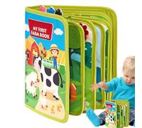 Toy - Farm And Dinosaur Activity Board, Early Education Quiet Play, Sensory And Fine Motor Skill Development | Durable Felt Construction Design, Interactive Learning Game