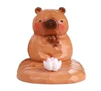 Toy Figures Phone Mount Resin Portable Three-Dimensional Flower Design