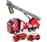 Toy Fire Engine Truck With Extendable Ladder Red Model