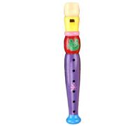 Toy Flute - Colorful Kid’s Recorder, Beginner Sound Toy for Children | Mini Music Education Flute, Wooden Wind Tool with Holes, Cartoon Design for toddler, Musical Gift for Early Learning Practice