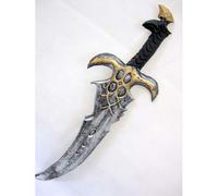 Toy Foam Sword (Scimitar) Silver and Gold (68cm)