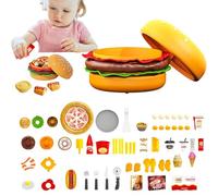 Toy Food,Play Food Sets - Pretend Educational Big Hamburger for Preschool Homeschool Classroom Playroom Outdoor Birthday