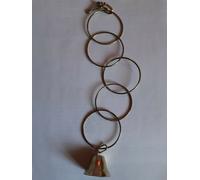 Toy For Parakeets Rings + Bell / Flamingo