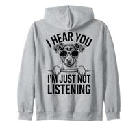Toy Fox Terrier Dog Funny Toy Fox Terrier Zip Hoodie