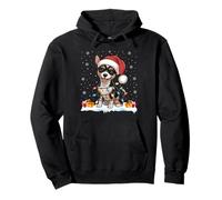 Toy Fox Terrier Dogs Tree Light Christmas Sweater Pet Dog Pullover Hoodie