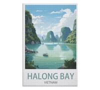 Toy Fun Family puzzle box,Halong Bay Vietnam,Adults 1000 Piece Jigsaw Puzzle- Christmas,75x50,wooden puzzle ,AA-502