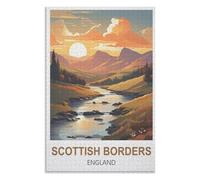Toy Fun Family puzzle box,Scottish Borders England,Adults 1000 Piece Jigsaw Puzzle- Christmas,38x26,paper puzzle,AA-1022