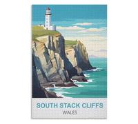 Toy Fun Family puzzle box,South Stack Cliffs Wales ,Adults 1000 Piece Jigsaw Puzzle- Christmas,75x50,wooden puzzle ,AA-1042