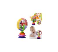Toy Gift Infant Kid Toys Rainbow Ferris Wheel Rattle Clanking Suction High Chair