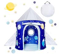 Toy Gifts for 1-7 Year Old Kids Boys, Pop Up Play Tents for Kid, Space Rocket Toys for Toddler Boy Birthday Present, Kids Outdoor Toys Foldable Playhouse for Boy Toddlers Child Gift