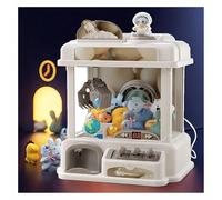 Toy Grabber Claw Machine , Claw Machine Big with Light and Music,2 Panda Doll,25 Dolls,20 Gashapons , The Claw Toy Grabber Machine Gifts for Adults Girls Boys