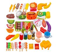 Toy Grill | Realistic, Colorful, Complete and Educational - Kids Food Grill Play Set,for Preschool Boys and Girls Children Children and Daughters