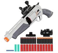 Toy Guns for Boys, Shotgun Foam Dart Blaster, Enhanced Revolver Children Outdoor CS Soft Bullet Toy Rifle, Birthday Xmas Gift Outdoor Games