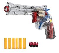 Toy Guns for Outdoors, Soft Dart Plastic Revolver Toy with Shell Ejecting, Boys Garden Game Birthday Gift