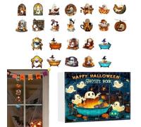 Toy Halloween Countdown Calendar 2D Acrylic Cute Figure Scene Props