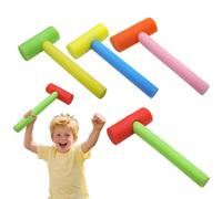 Toy Hammer, Safe Foam Pounding Toys, Interactive Percussion Equipment Set of 4 for Children’s Sensory Booster, Indoor Playroom, Boys & Girls