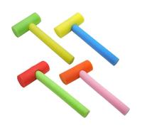 Toy Hammer - Set Of 4 Colored Foam Hammering Toys, Safe Interactive Foam Percussion Set | Interactive Fine Motor Skill Game For Boys Girls | Indoor Educational Playroom Kindergarten Activity