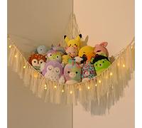 Toy Hammock For Stuffed Animals Macrame Teddy Bear Hammock Boho Soft Plush Toy Storage Net For Teddies Corner Holder For Kids Room