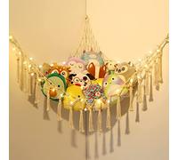 Toy Hammock For Stuffed Animals Macrame Teddy Bear Hammock Boho Soft Plush Toy Storage Net For Teddies Corner Holder For Kids Room