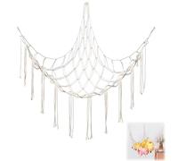 Toy Hammock for Stuffed Animals,Teddy Bear Storage Net, Boho Plush Toy Organizer for Kids’ Room, Corner Holder for Teddies and Soft Toys