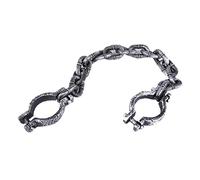 Toy Handcuffs,Prisoner Chain Wrist Shackles Funny Toys for Halloween Party&Home Decor Prison Handcuffs Props 1 Pack