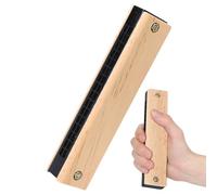 Toy Harmonica - Wooden Double Layer Wind Instrument, Sixteen Hole Tune Player, Childrens Music With Smooth Crafting | Sound Practice Entertainment Kit For Todlers Youth Classroom Teaching Celebration