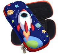 Toy Imagine 3D Cover Space Rocket Theme Pencil Case | Large Capacity Pencil Pouch Bag | Compass Education Pouch Organizers for Kids Children | Storage Box Childhood Presents (Assorted)