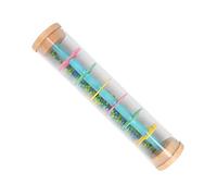 Toy Instrument Wooden Rain Stick Sound Learning Visual Motor Skills Early Stimulation Child Development Fine Experience (as show, One Size)