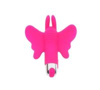 Toy Joy Sex Toys Womens Butterfly Pleaser Rechargeable Finger Vibrator - Pink,One Size