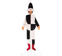 Toy Jumping Jack Harlequin Jonas Height of Approx. 30 cm Erzgebirge Hampelmännchen Wood Jumping Jack