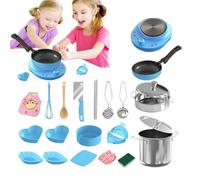Toy Kitchen Accessories | Kids Kitchen Accessories for Imitation Games, Safe Interactive Appliances Set for Kids + Motor Skills + Symbolic Play at Home or