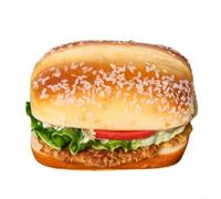 Toy Kitchen Essential Fake Bread Food Simulation Hamburgers for Kids' Roleplay (2 )
