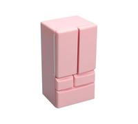 Toy Kitchen Fridge - 12th Scale Double Door Refrigerator, Interactive Play Home Accessory, Sturdy Safe Material, Detailed Miniature Design, Fun Educational Toy, Christmas Holiday 4.45x2.36x1.97 Inches