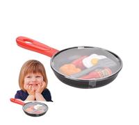 Toy Kitchen Pan Set - Kids role play Frying Pan Toy, Pretend Utensil Set | Fun Cooking Tool Educational Toys, Toddler Imagination Game Cookware for Preschool Girls Boys, Gift for Indoor Activity