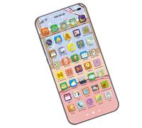 Toy Learning Play Cell Phone - Simulated Early Education | Lightweight Rechargeable Touch Screen Content For Kids Girls, Interactive Smart Child Smartphone