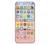 Toy Learning Play Cell Phone,Touch Screen Learning Game Mobile Phone - With Light Touch Screen Phone Rechargeable Educational Content For Boys