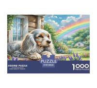 Toy Long-haired Eared Dog 1000 Piece Jigsaw Puzzle For Adults Educational Games Stress Relief Puzzle Cultivate The Spirit of Teamwork For Adults Gifts 38x26cm/1000pcs