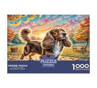 Toy Long-haired Eared Dog 1000 Pieces Jigsaw Puzzles For Adults Educational Games Stress Relieving Entertainment Cultivate The Spirit of Teamwork For Adults Gifts 38x26cm/1000pcs
