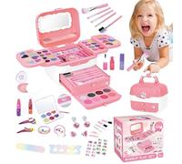 Toy Makeup - Washable Make Up for Little Girls | Kids Pretend Play Makeup Set with Mirrors for Birthday Christmas, Toy Set for , Little Girls Age 3-12
