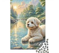 Toy Manchester Terrier Jigsaw Puzzles Puzzle for Adults Kids. 1000 Pieces Whimsical Challenge Toy Educational Games Home Decoration for Adults& Kids Age 14 Years Up 1000pcs (75x50cm)