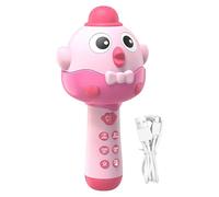 Toy Microphone - Chicken Shape Portable Speaker Music Player | Rechargeable Wireless Microphone With LED Light | 2 In 1 For Boys Girls Christmas Birthday Party Home Family Gathering Kids