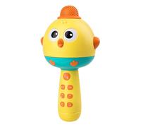 Toy Microphone, Chicken Shape Speaker, Portable Music Player with Led Light Rechargeable Design and Sturdy Compact Build, Practical Handy Accessory for Boys Girls Family Gathering Entertainment