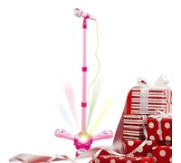 Toy Microphone,Colorful Adjustable Stand Singing Toys with Light - Speech Feedback Toy Karaoke Mics,for Boys, Girls, Preschoolers, Kindergarten Students, Friends, Daughter, Son