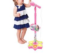 Toy Microphone Wireless Singing Supplies with Colorful Light