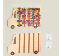 Toy organizer for boys,Hanging Car model Storage Organiser with 2 transparent hooks, 40 Toy Cars Display, Wall-Mounted,21.6 x 13.6in,Plush Organizer for Nursery Room/Playroom/living Room (Brown)