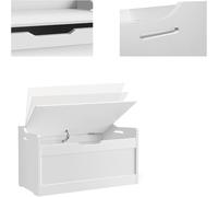 Toy Organizer for Children 1.31 * 2.03 FT, Wooden Storage Chest Trunk with Flip Lid and Safety Hinges, MDF Material, Strong and Safe, for Playroom and Bedroom, Height 1.5 FT
