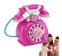 Toy Phone - Toy Phone | Pretend Play Telephones, Wired Telephone, Fixed Dialing Model, Simulated Desk for Birthday for Toddlers and Girls 1 2 3 with Me