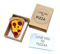 Toy Pizza Boxes Cute Plush Felt Halloween Small Decoration Doll
