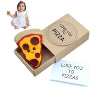 Toy Pizza Boxes Halloween Plush Felt Small Cute Decoration