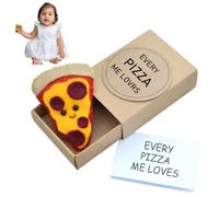 Toy Pizza Boxes Halloween Plush Felt Small Cute Decoration